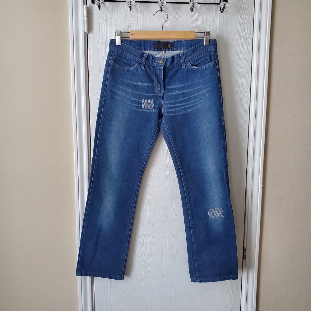 Just Cavalli Demi Boot Shimmer Crop Jeans